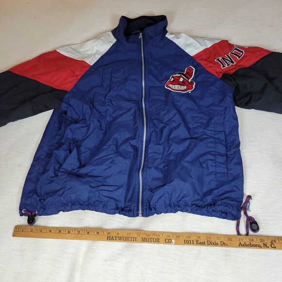 Vintage Mirage Windbreaker Atlanta Braves Jacket Mens Sz XL Sports NBL Baseball - Picture 9 of 16